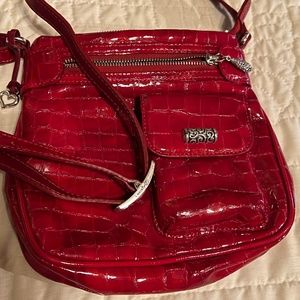 Red crocodile Brighton purse